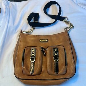 Stylish ERIC JAVITS Brown Shoulder Bag